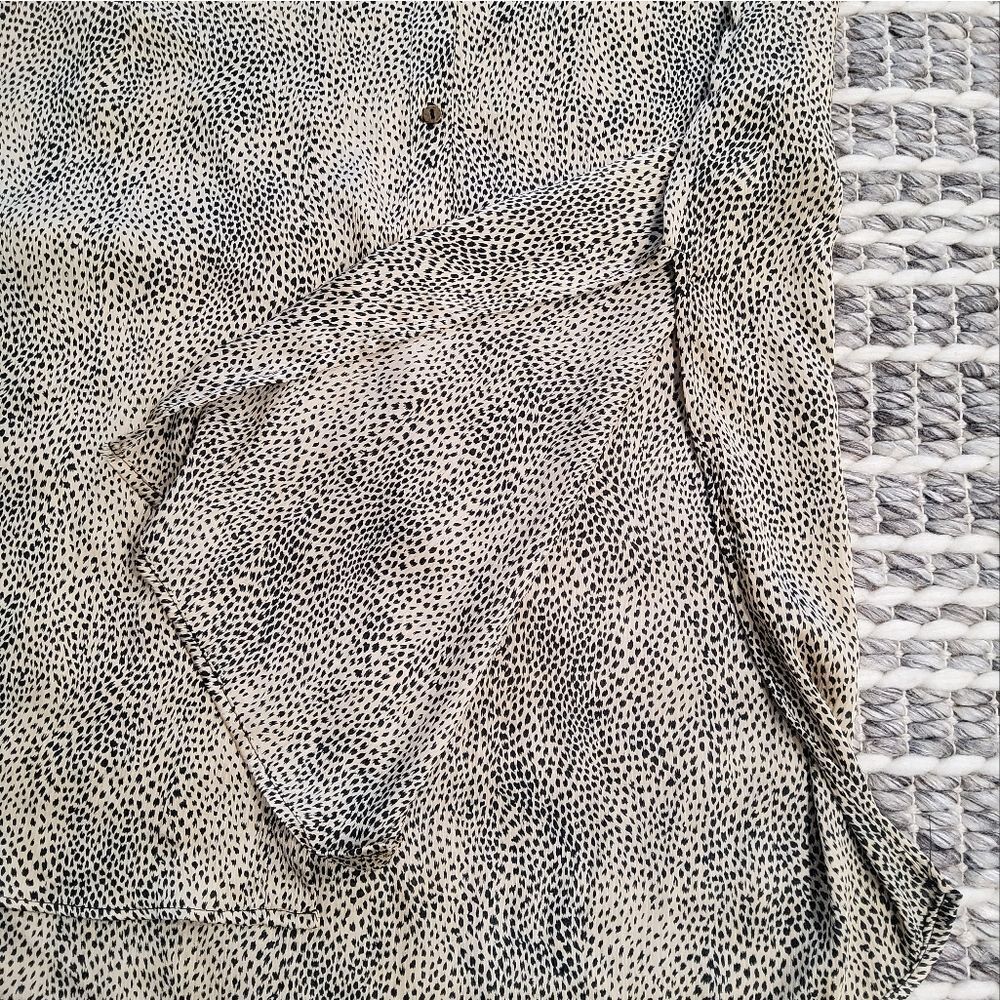 Zara Animal Print Longline Blouse Tunic Dress Size XL - Picture 13 of 16
